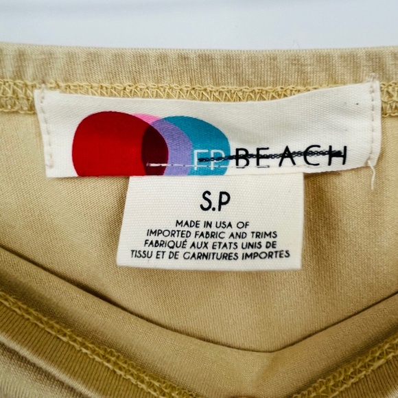 NWOT Free People Beach Convertible Top/Skirt Size Small, Tan - Picture 8 of 9